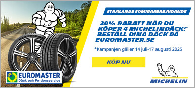 Michelin 20% vi köp av 4 däck