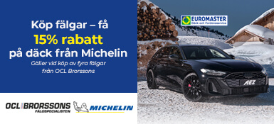Köp fälgar – få 15% rabatt på däck från Michelin