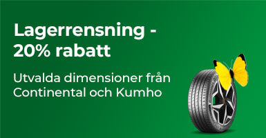 Lagerrensning på utvalda däck