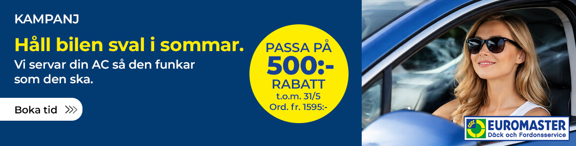 500 kr rabatt på AC-service