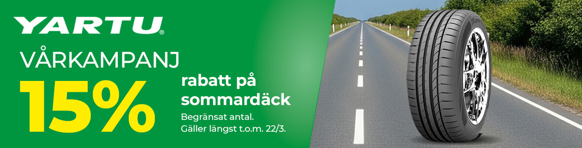 Vårkampanj på Yartu sommardäck