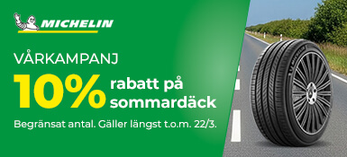 Köp Michelin sommardäck – få 10 % rabatt