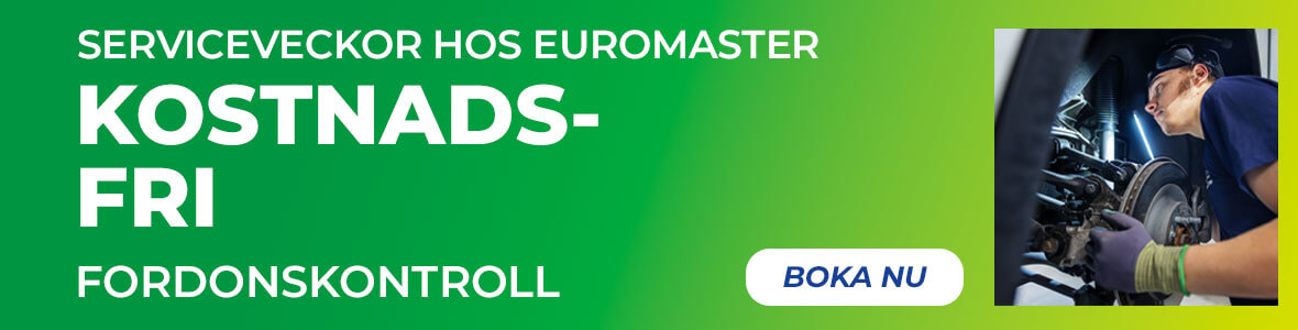 Serviceveckor hos Euromaster – Kostnadsfri fordonskontroll