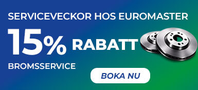 15% rabatt på Bromsservice