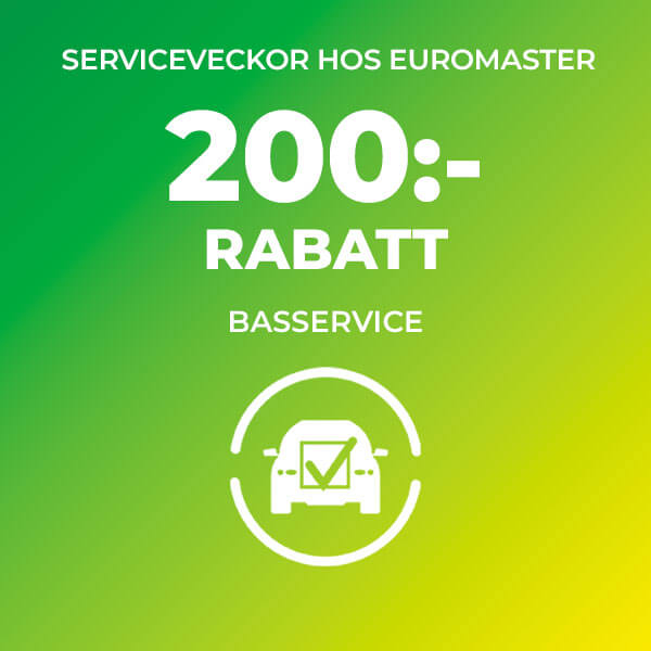 200 kr rabatt på Basservice