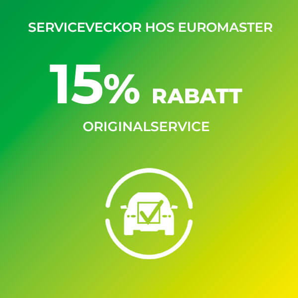 15% rabatt på Originalservice